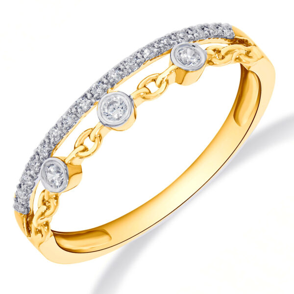 Fantasie Ring Dubbel Schakels 0.13 Crt