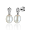 Oorknoppen Parel & Diamant