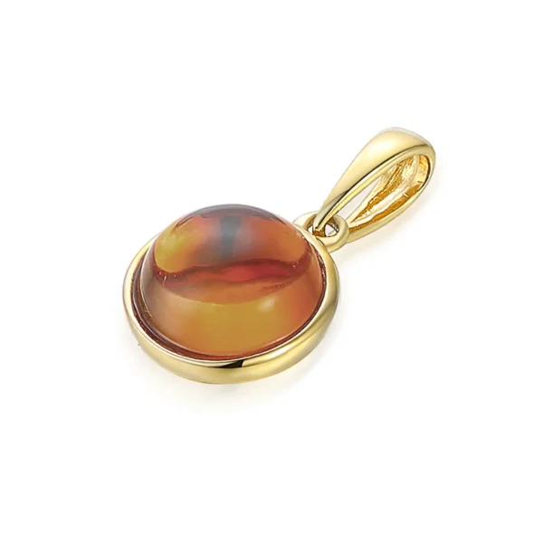 Cabochon Collectie Hanger Ronde Cognac Kwarts