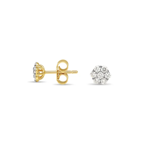 Jubileum Aanbieding - Rozet Oorknoppen 14-0.50 Crt H SI - Afbeelding 2