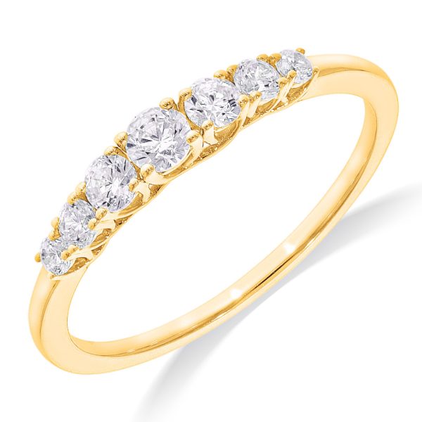 7-Steens Oplopende Ring 7-0.38 Crt H SI