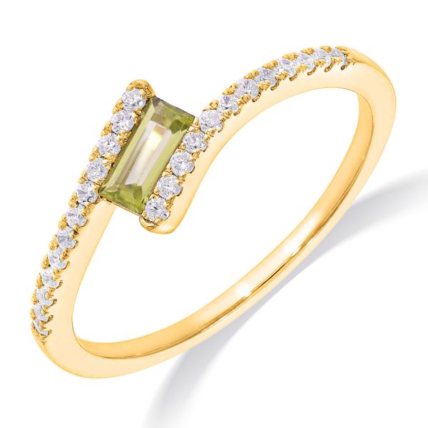 Fantasie Kleursteen Ring 24-0.12 H SI/1-0.23 Peridoot